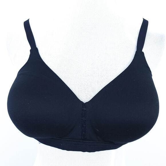 Vanity Fair Beyond Comfort Full Coverage Wirefree Bra 42B Black, Style 72282 - Picture 2 of 5